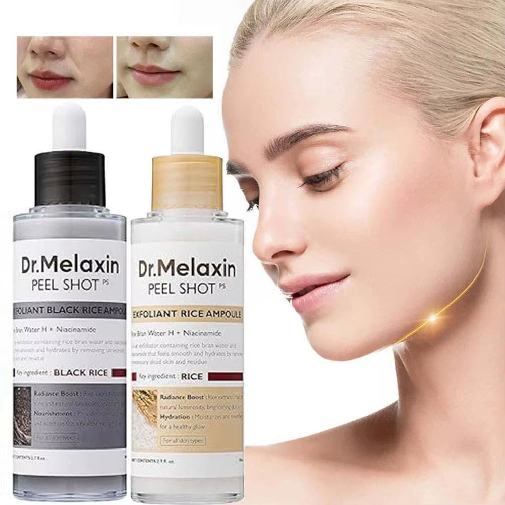Dr.Melaxin Peel Shot White/Black Rice Exfoliating Essence Oil Control Long-Lasting Moisturizi Gentle Hydrating Skin Care