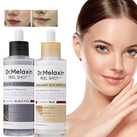 Dr.Melaxin Peel Shot White/Black Rice Exfoliating Essence Oil Control Long-Lasting Moisturizi Gentle Hydrating Skin Care