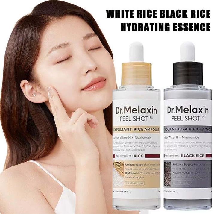 Dr.Melaxin Peel Shot White/Black Rice Exfoliating Essence Oil Control Long-Lasting Moisturizi Gentle Hydrating Skin Care