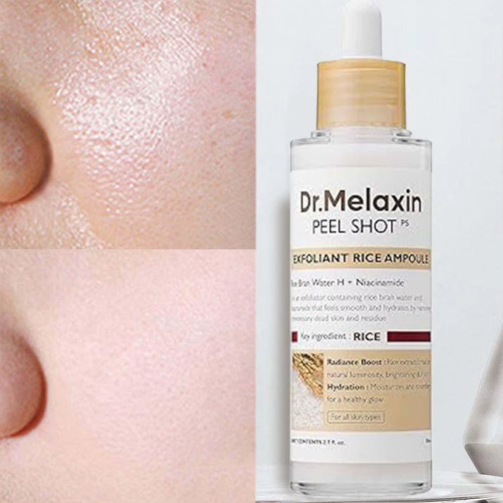 Dr.Melaxin Peel Shot White/Black Rice Exfoliating Essence Oil Control Long-Lasting Moisturizi Gentle Hydrating Skin Care