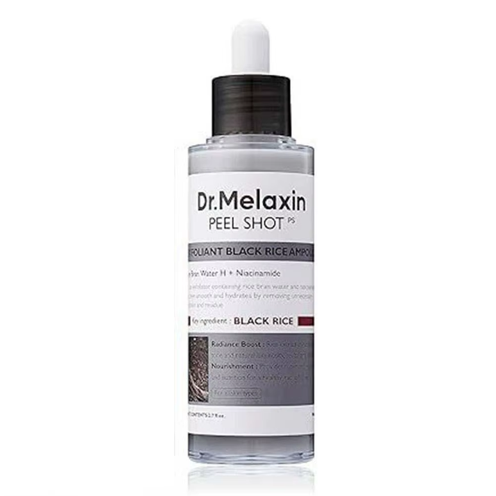 Dr.Melaxin Peel Shot White/Black Rice Exfoliating Essence Oil Control Long-Lasting Moisturizi Gentle Hydrating Skin Care