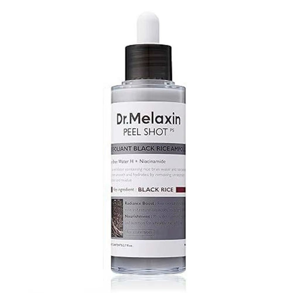 Dr.Melaxin Peel Shot White/Black Rice Exfoliating Essence Oil Control Long-Lasting Moisturizi Gentle Hydrating Skin Care